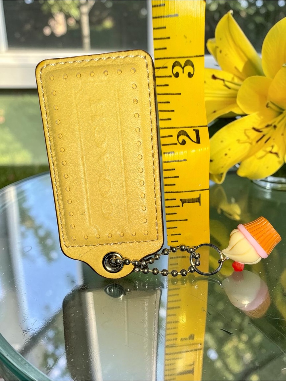 Coach Leather Tassel, Large Luggage Tag and Mini Cupcake Bundle - Picture 2 of 7